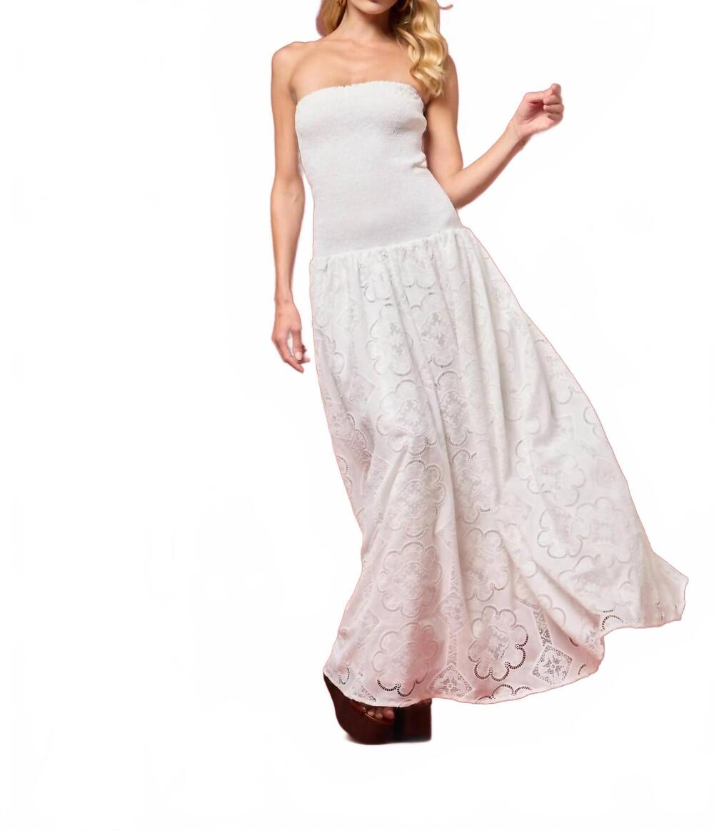 NEW BTB LOS ANGELES kate maxi dress in white